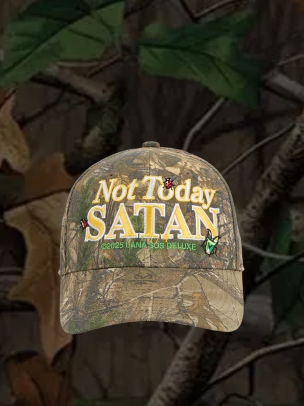 SZA Not Today Camo Baseball Cap